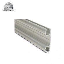 zjd-kd101 alumínio anodizado prata perfil duplo trilho keder